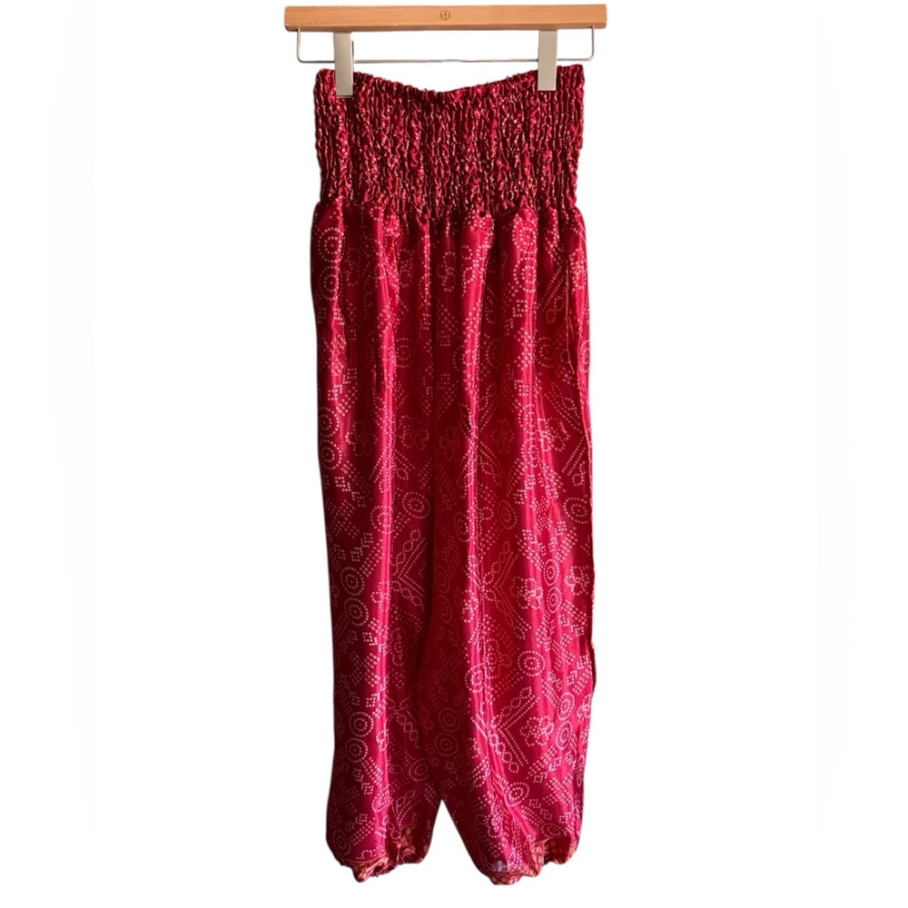 Silk Kantha style pants